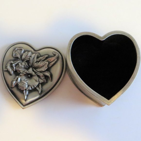 Jewelry Vintage Pewter Jewelry Box In Original Packaging Design Work